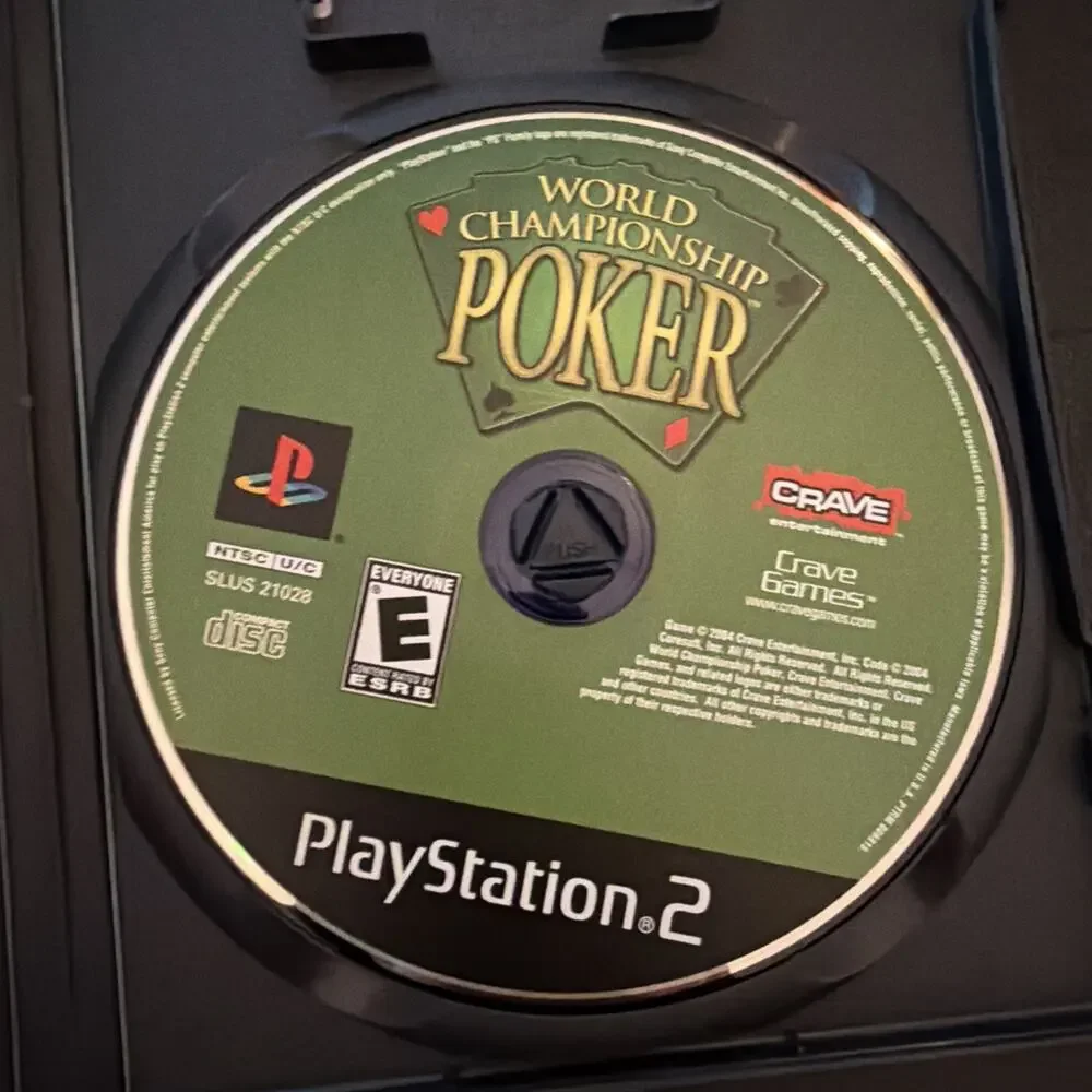 World Championship Poker (Sony PlayStation 2, 2004) Complete in Box‎ Tested